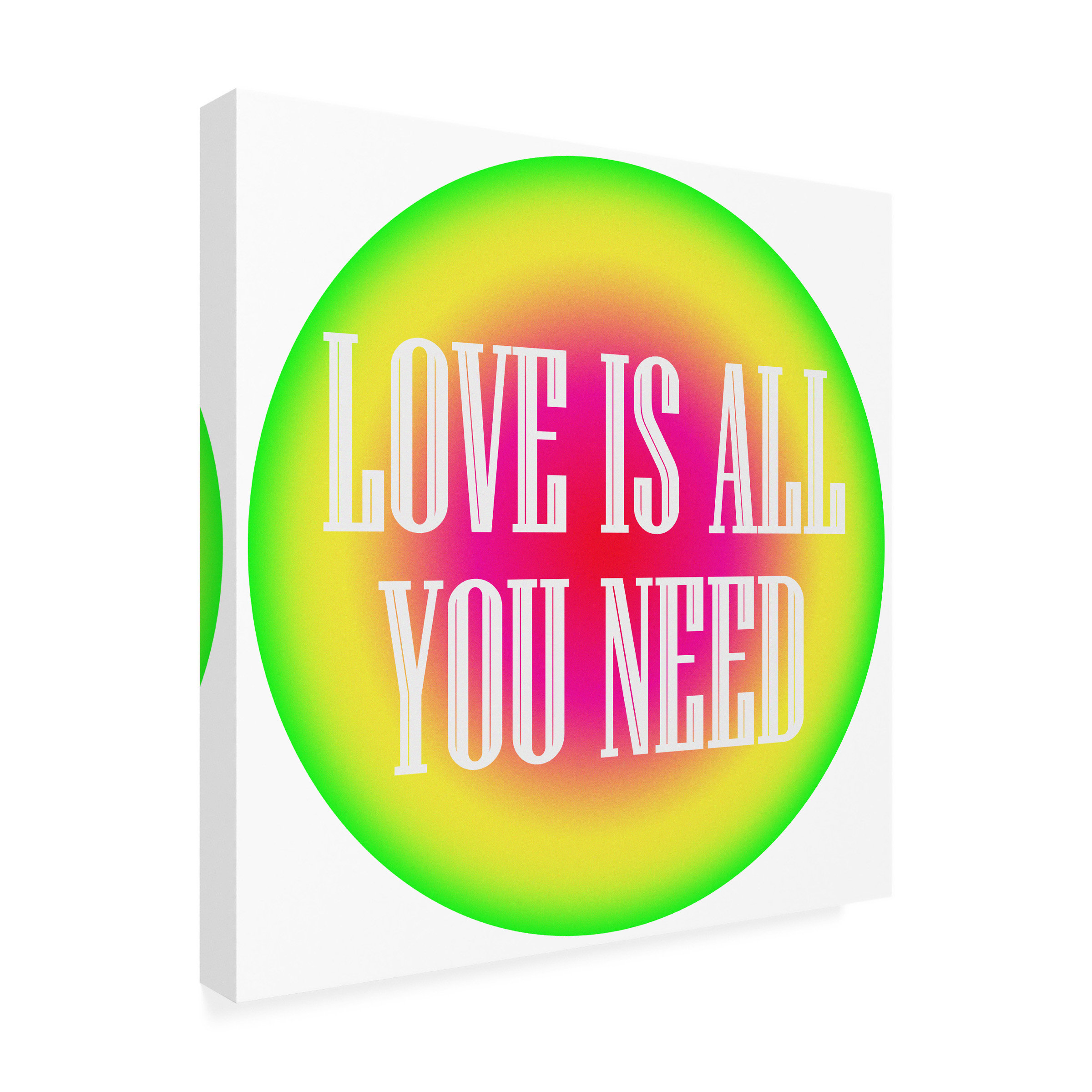 Trinx Love Is All You Need On Canvas By Margo Ask Print Wayfair