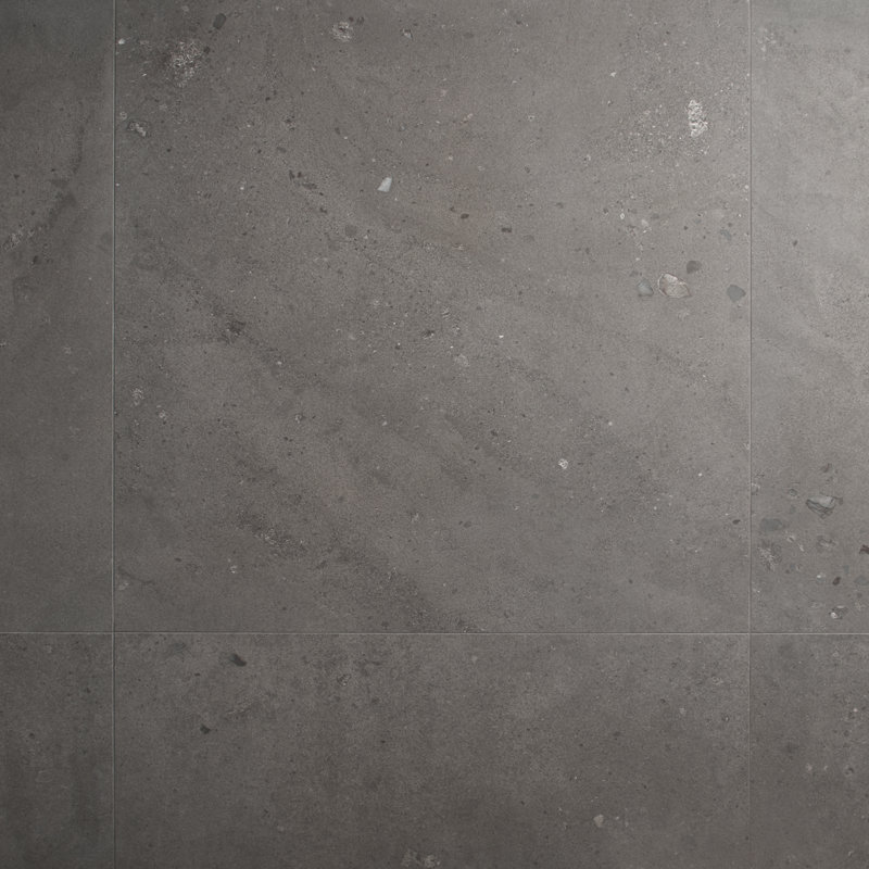 Piccoli Petite  35 In. X 35 In. Terrazzo Look Matte Porcelain Floor And Wall Tile (17.64 Sq. Ft. / Case), Gray