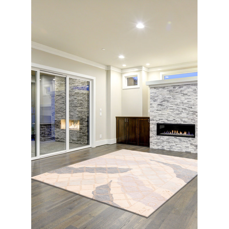 Tapis ivoire Mystique 7 po 11 po x 9 po 9 po