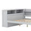 Daybed With Storage Cabinets, Shoe Rack & USB Ports, Wooden Corner Bed-59631619