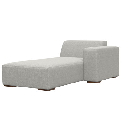 Rex Right Chaise Sofa Module 44-inches W x 69.5-inches D, Handcrafted Modern-Style Right-Arm Chaise Lounge Chair