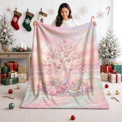 Jeté Coastal Seashell Holiday Tree, 30 x 40 po