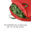 Wickley 5" H x 30" W x 30" D Moisture Resistant Christmas Wreath Storage