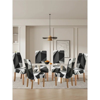 Housses de chaise, housses de chaise parsons extensibles, ensemble de 6