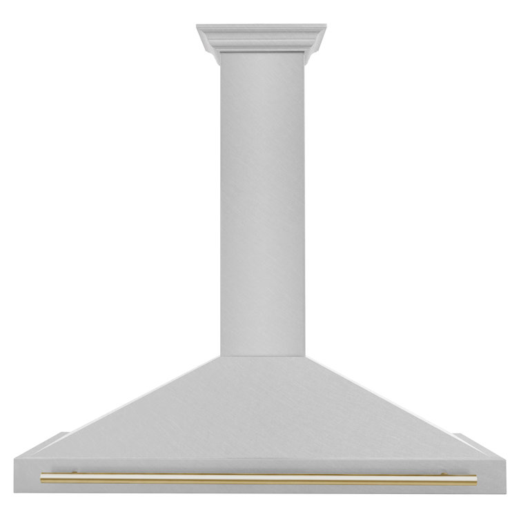 ZLINE Autograph Edition 48 in. Convertible Satin Steel Wall Mount Range Hood