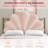 Wowmax Queen Size Seashell Shaped Headboard Cushion, Soft Upholstered Headboard Pillow For Sitting In Bed-107651721