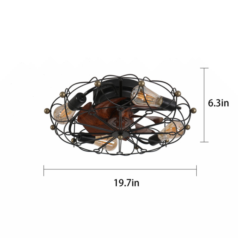 Dimmable Circle Ceiling Light, Black