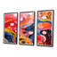 Ensemble de salon Bubble Colorfields - couleurs primaires rétro - vagues fractales-1490417864-1490417886