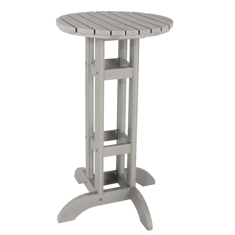 Table de salle à manger ronde, Gris havre, 24"