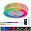Skyler 21.3" Woven Rope Ceiling Fan with LED RGB Lighting