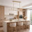 6-light Glass Linear Island Chandelier-1189815919