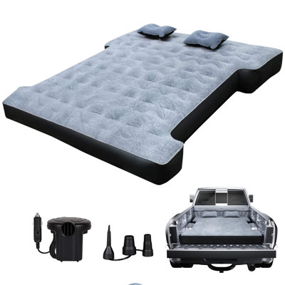 Mainville Truck Bed Inflatable Air Mattress 5.5-5.8 ft for Short Truck Bed with Pump and Backpack by Alwyn Home