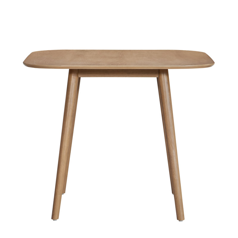 Table de salle à manger moderne en bois massif, finition frêne clair, charme Mid-Century pour la maison