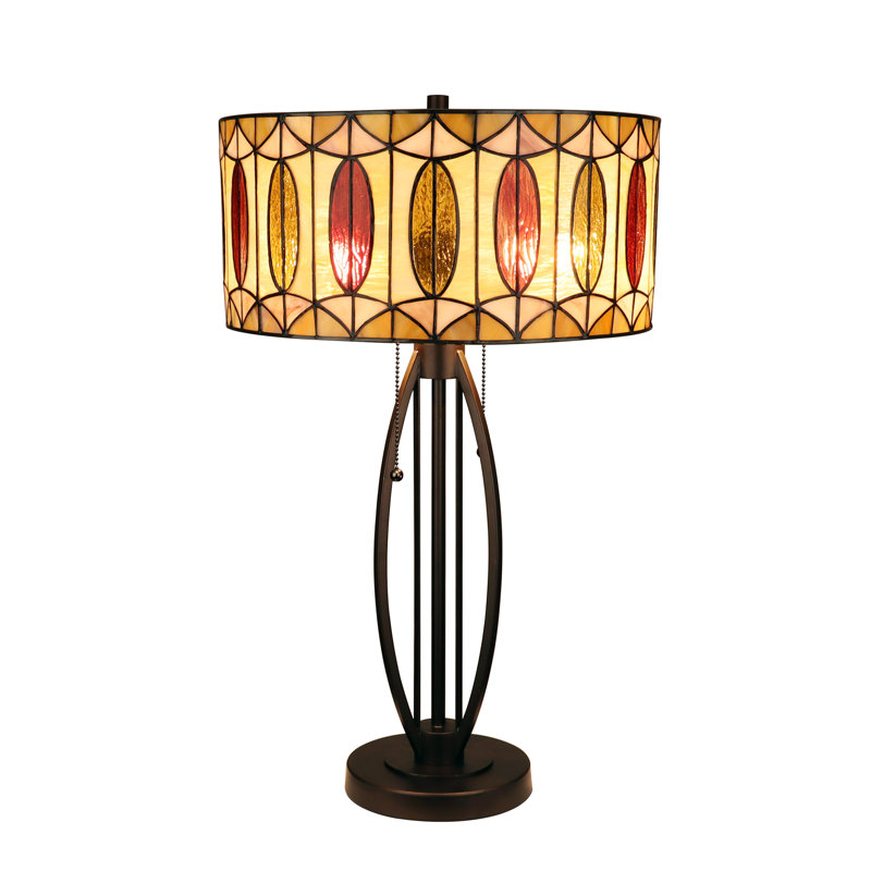 Lampe de table GIMM à 2 lumières de style Sydnor 15 po