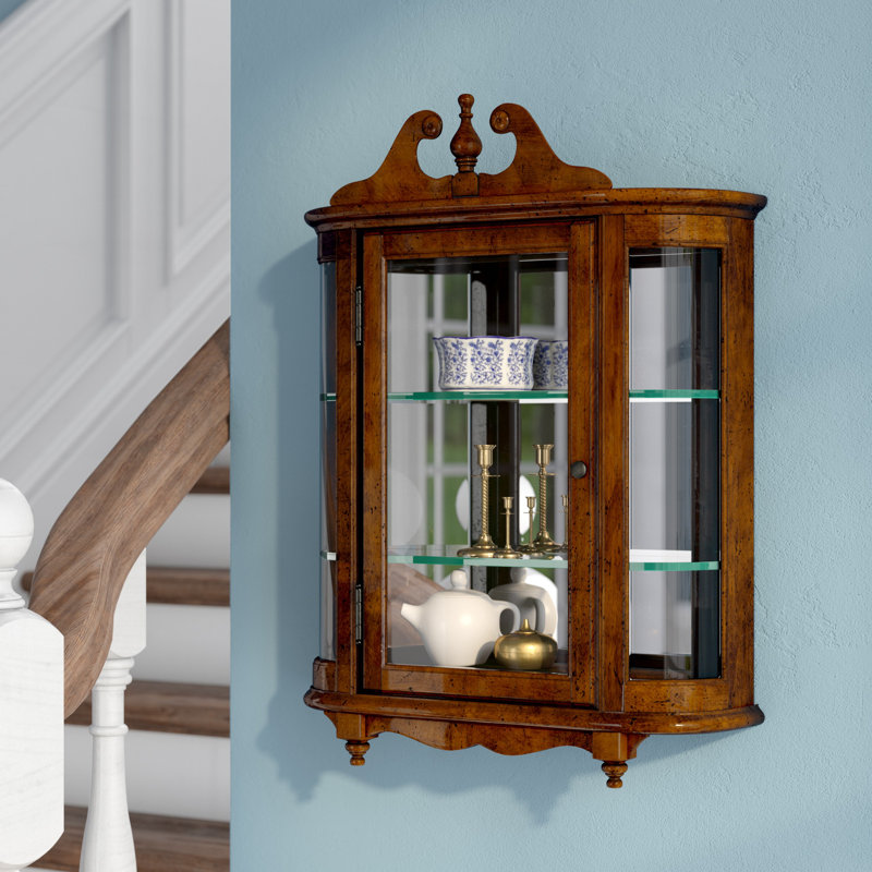 Curio Cabinet, Vintage Oak