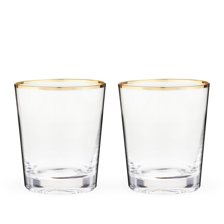 Gold Pint Glass Set - Bar Glasses - Talking Out of Turn