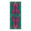 Tapis vert / rose / bleu à motif abstrait lavable à la machine avec envers antidérapant Stylized Collection Tiger-1108190653