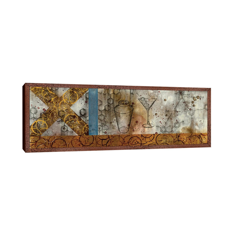 Chemical Abstract Miracle V 1 Piece Panoramic Wall Art on Canvas, 40.64cm H x 121.92cm W x 3.81cm D