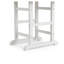 Table de patio pliante en PEHD blanc, L 37,8 po x l 37,8 po x H 29,52 po, table de salle à manger d'extérieur toutes saisons