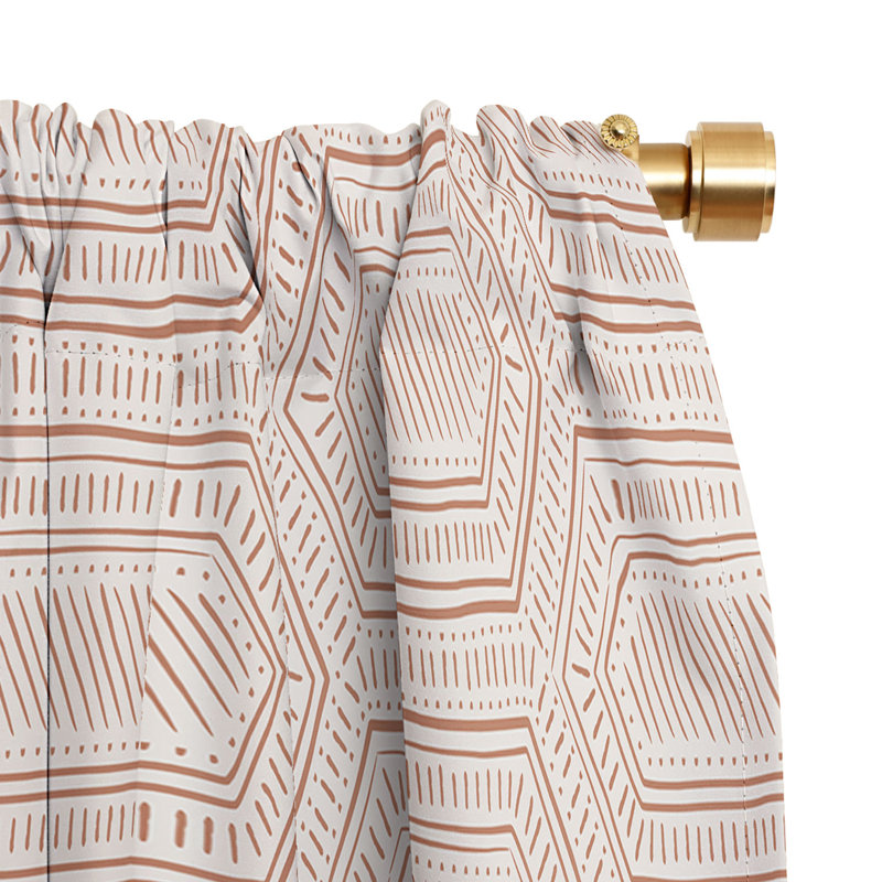 Rideau occultant poussiéreux Little Arrow Design Co, Rosé, L 50 po x L 84 po