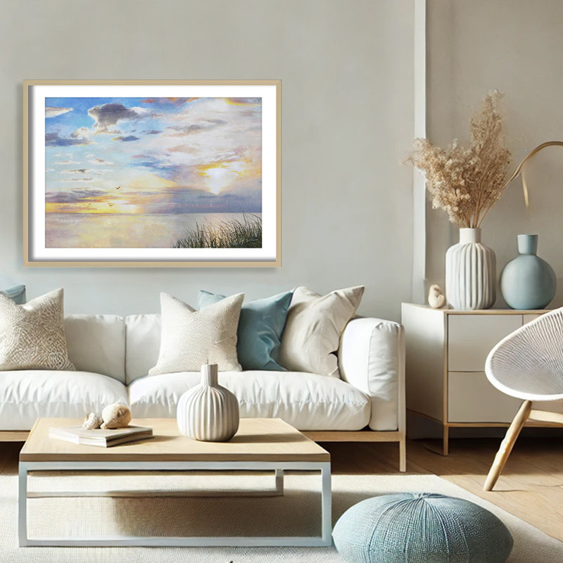 Nature Inspired A New Dawn by - Picture Frame Painting, 32" H x 48" W