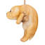 Décoration murale suspendue chiot lab sur un perchoir-36862100