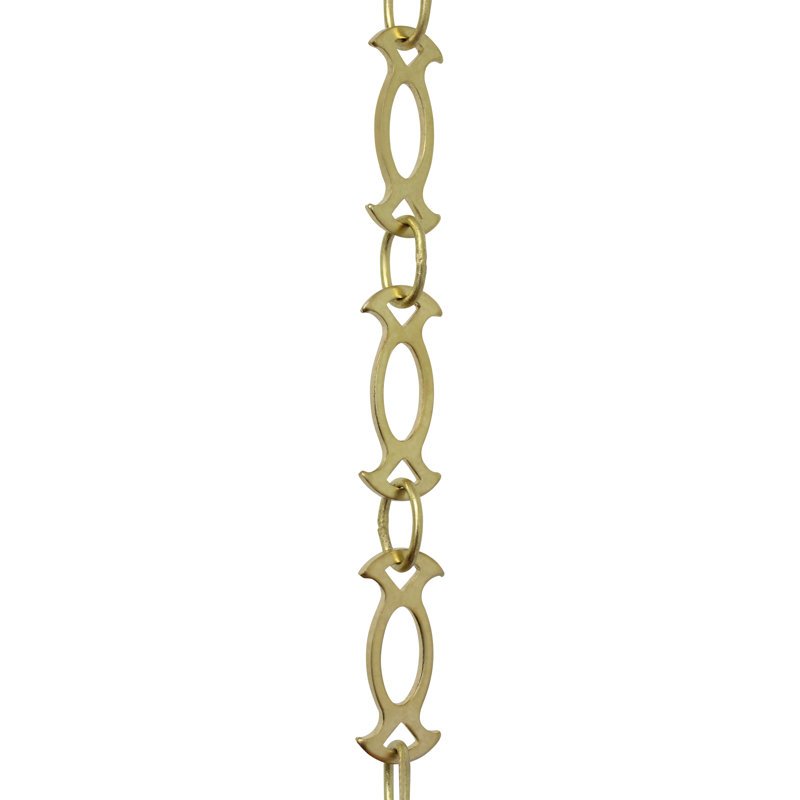 Lustre soudé Motif Link, Trempée à l'acide, H 12 po x l 0,71 po x P 0,08 po