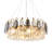 Modern Luxury Round Irregular Crystal Chandelier