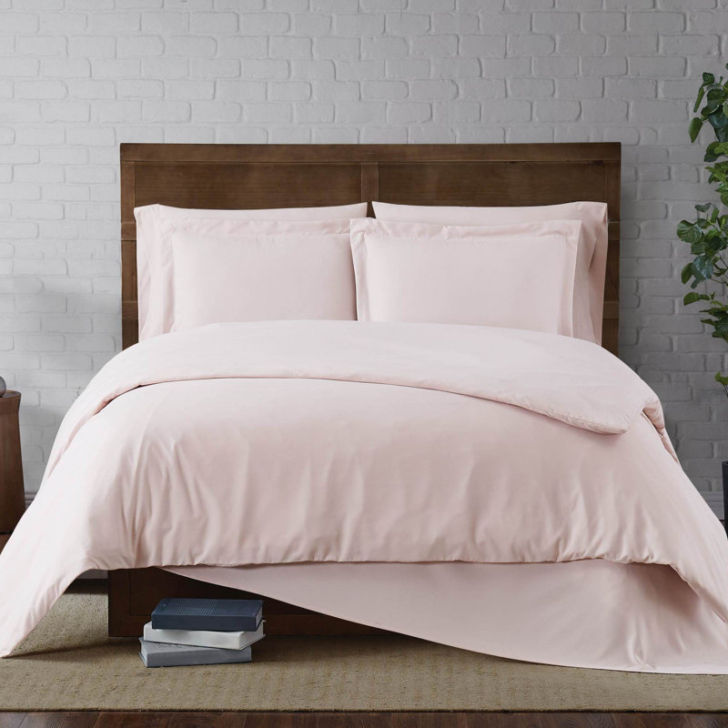 Standard Duvet Cover, King Duvet Cover + 2 King Shams, Blush