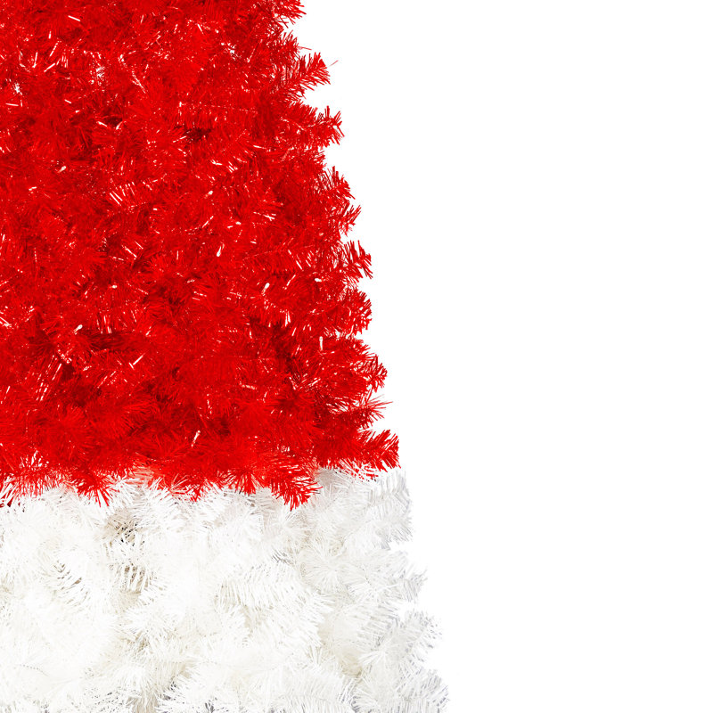 Arbre de Noël artificiel incurvé pré-éclairé