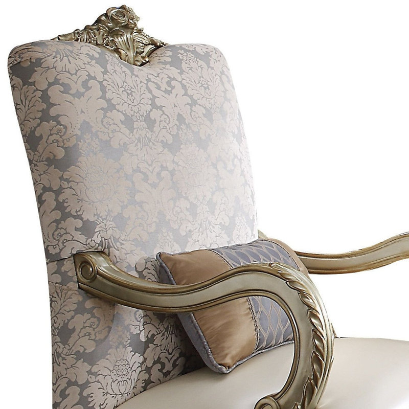  Chaise avec accoudoirs en similicuir Pearl