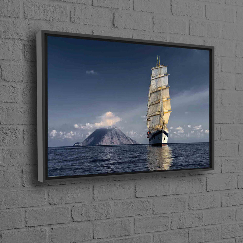 Print on Canvas, 25 cm H x 35 cm W, Framed Print without Mat, Black