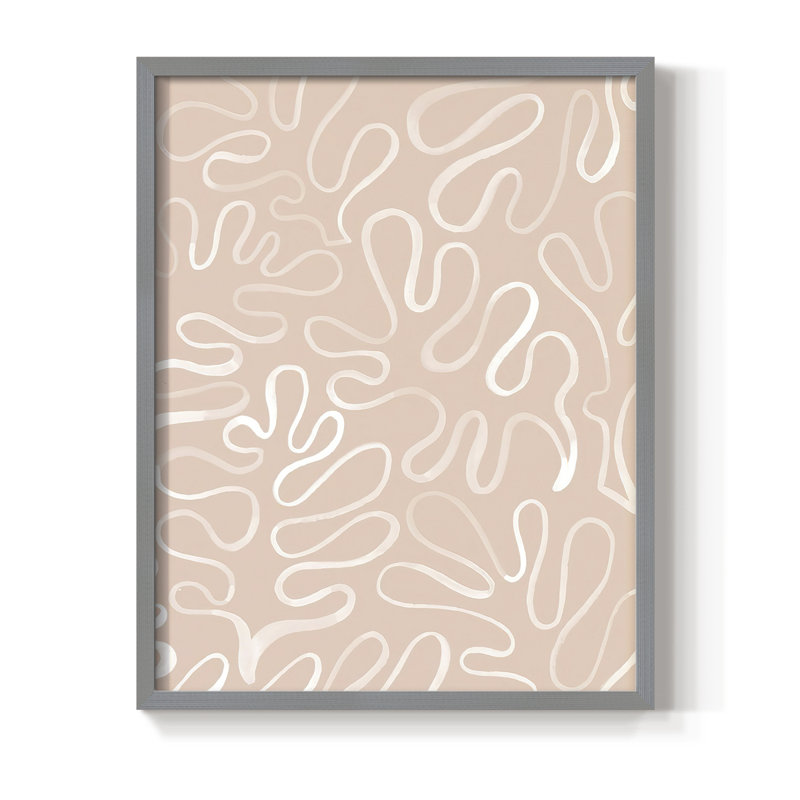 Matisse pièces III, reproduction encadrée - bois massif, Gris, H 30 po x l 24 po