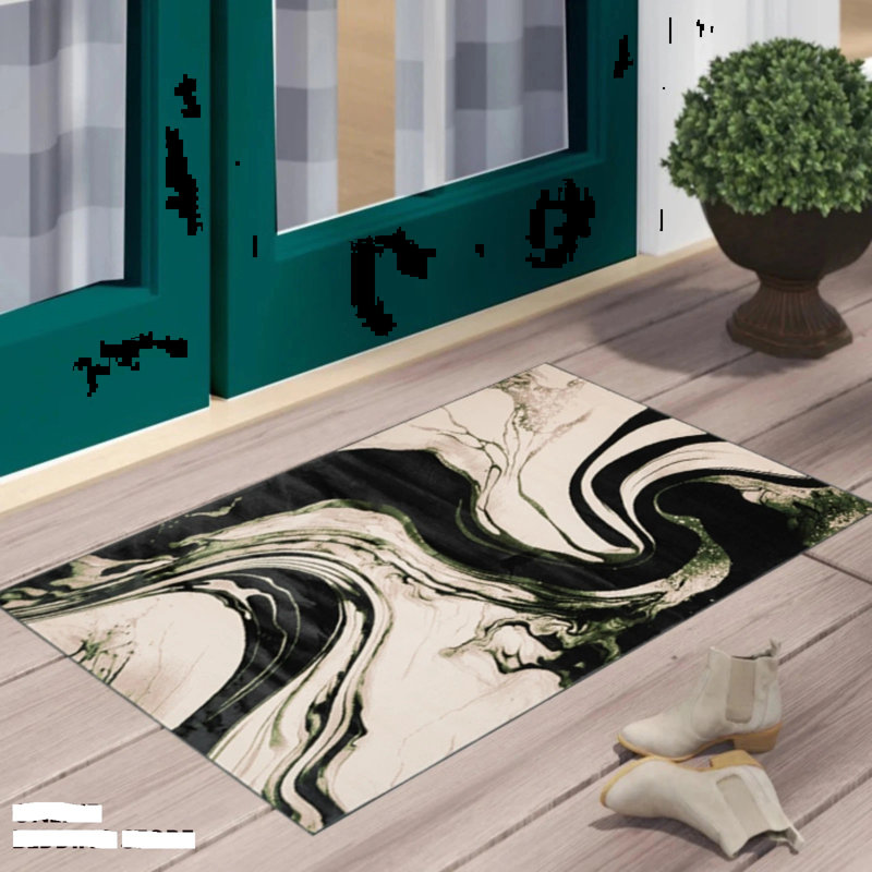 Abstract Area Rug, Rectangle 60 x 110 cm