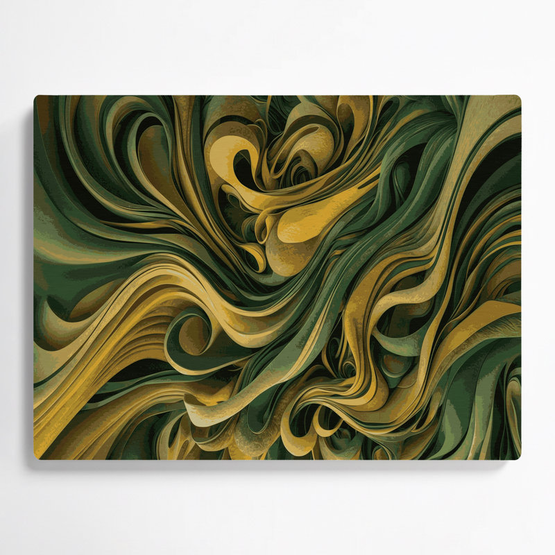 «Biomorphic Abstraction 77», art mural en métal vert, H 16 po x l 20 po