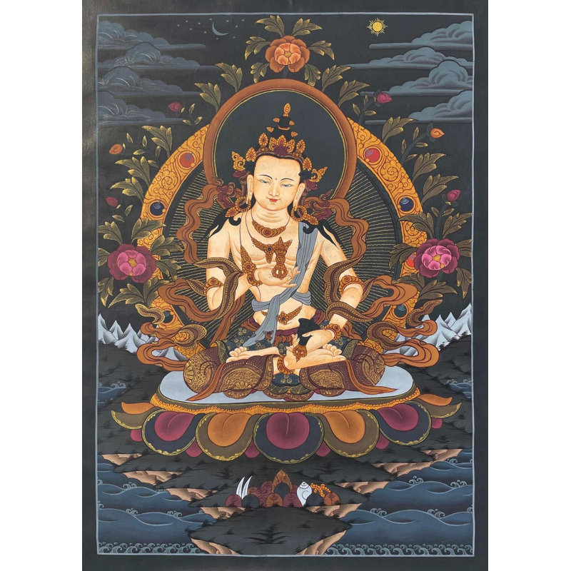 Vajrasattva Thangka (Brocadeless Thangka)