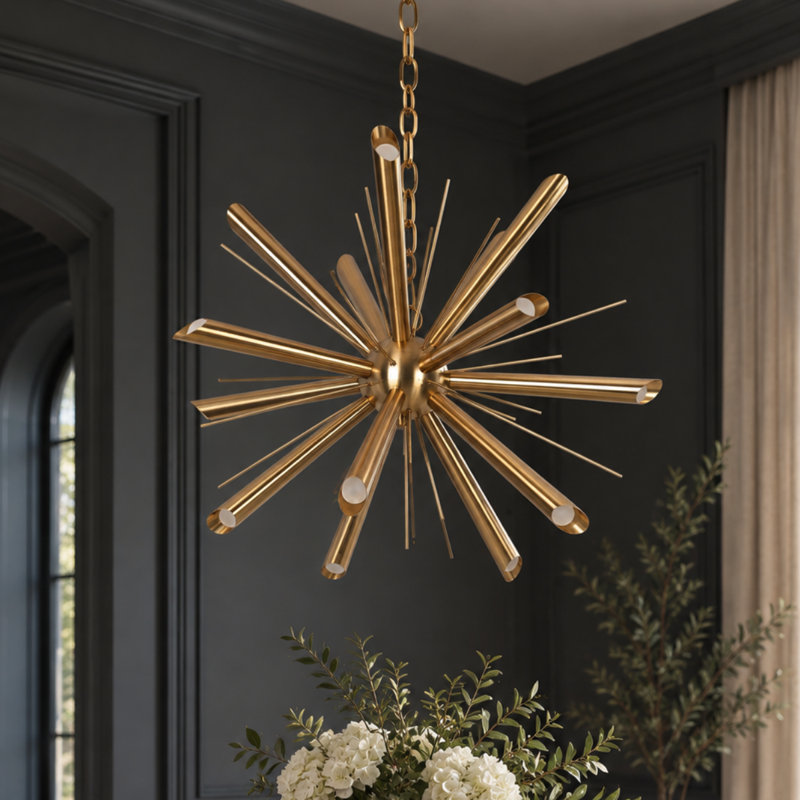 Alexandre Iron 15-Light Chandelier