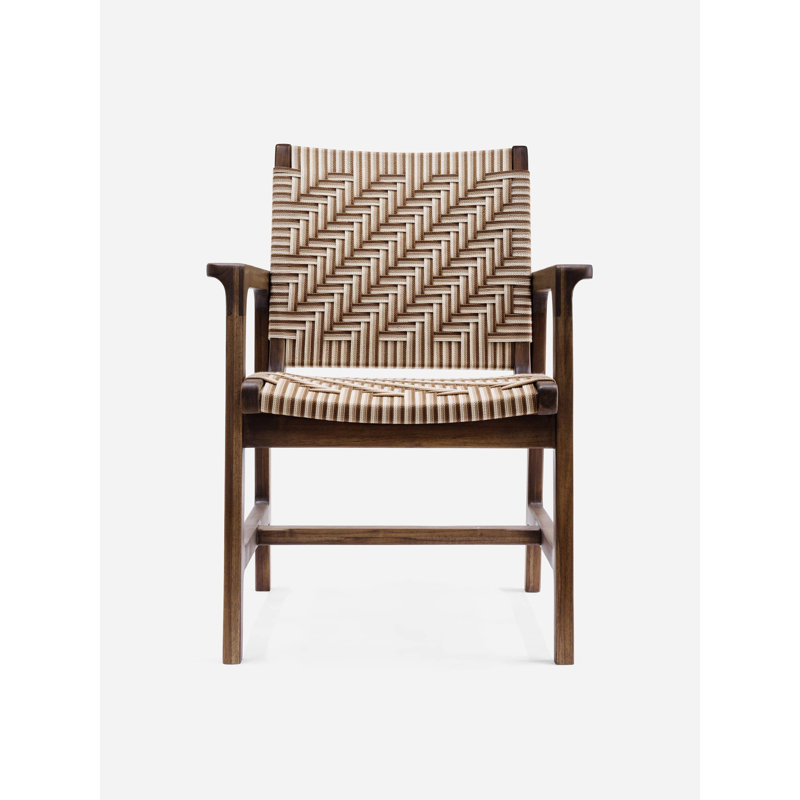 Amador Arm Chair, Coffee/Terracota Pattern