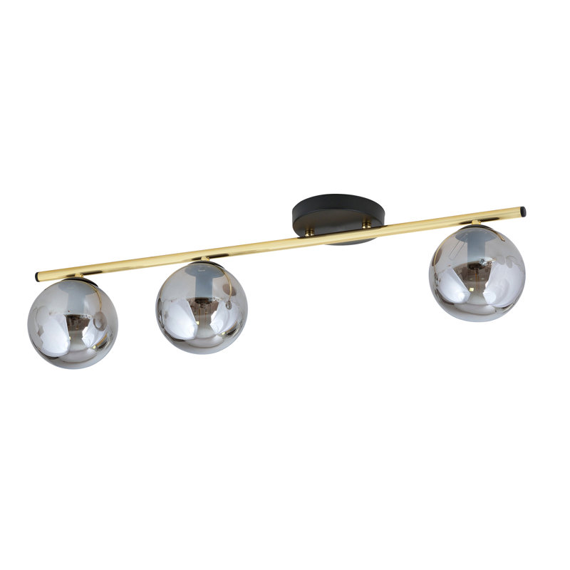 Wojtala 3 - Light Dome Chandelier, Grey, Black