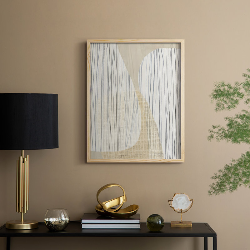 Papier pierre I, reproduction encadrée - bois massif, Naturel, H 15 po x l 12 po