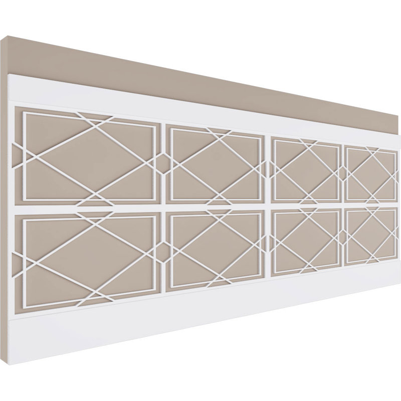 Panneaux muraux blancs 94,5 "(paquet de 4), L 36 po