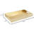 18"X12" Gold Glossy Crocodile Faux Leather Serving Tray Beautiful Modern Elegant Decorative Tray With Handles Ottoman Coffee Table Tray For All Occasion's-122629390-122629389