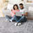 Silver Oriental Non-Shedding Area Rug For Living Room, Bedroom, Dining, Home Office - Stylish And Stain Resistant-852368278