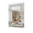 36x24-inch Crystal Rhinestone Rectangular Wall Mirror