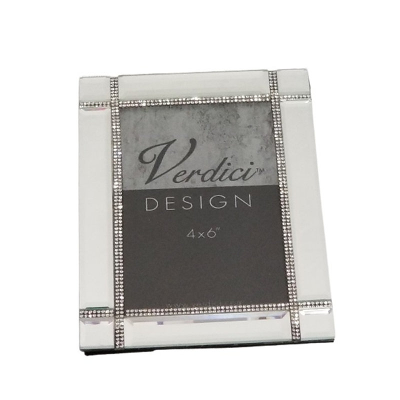 Silver Metal Beveled Picture Frame, 4" x 6"