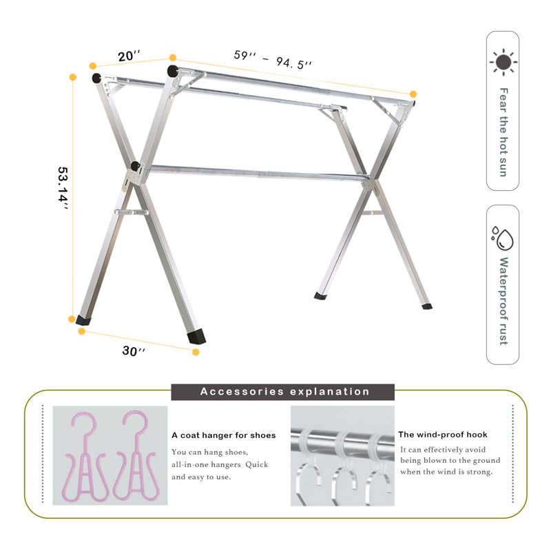 Barina Stainless Steel Freestanding Drying Rack
