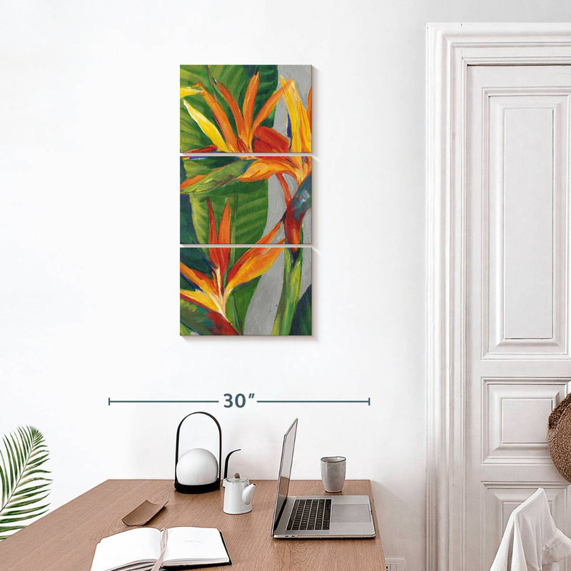 Oiseau de paradis triptyque I