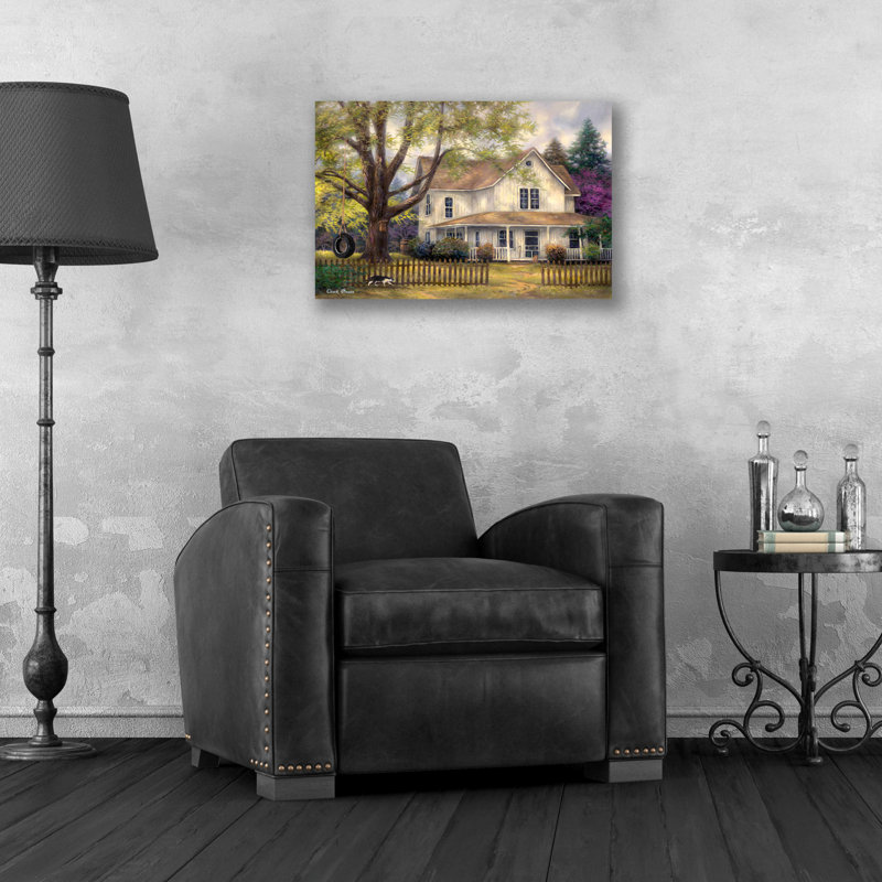 «Simple Country» par Chuck Pinson, art mural en verre acrylique, H 16 po x l 24 po x P 0,2 po