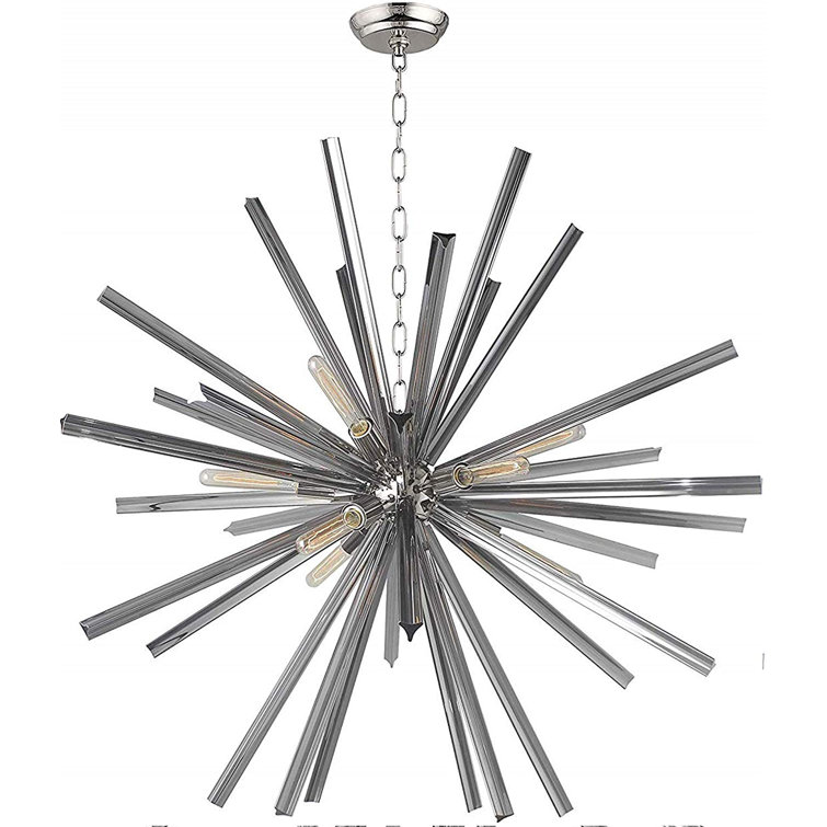 Laure 9 - Light Dimmable Sputnik Modern Linear Chandelier