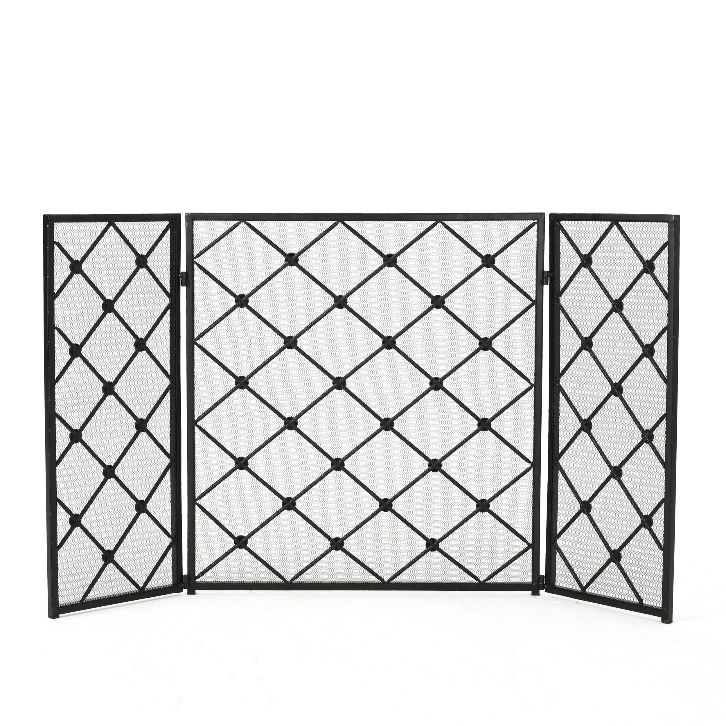 Winston Porter Prater Iron Fireplace Screen & Reviews | Wayfair